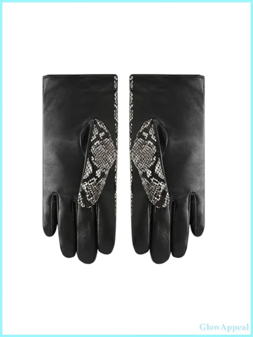 Genuine Lambskin Leather Gloves Cashmere Lined Touchscreen Compatible One Size